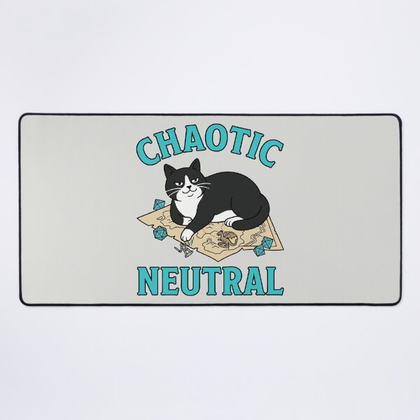 Item preview, Chaotic Neutral - Funny RPG Cat designed and sold by DigitalGlade.