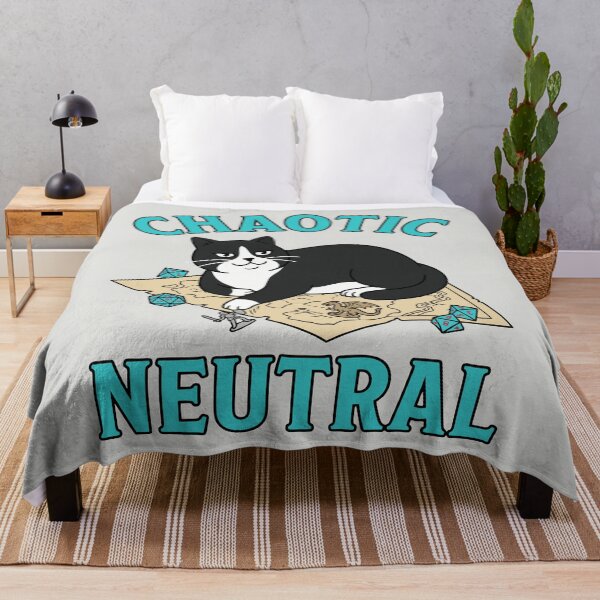 Item preview, Chaotic Neutral - Funny RPG Cat designed and sold by DigitalGlade.