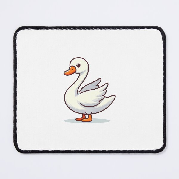 Item preview, Cute cartoon duck with a white body and orange beak standing proudly. designed and sold by cave-canvas.