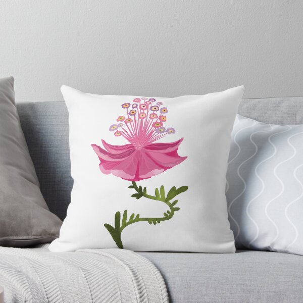 Artikelvorschau, Verspielte rosa Volksblume – Blumenillustration für einen magischen Garten entworfen und verkauft von FaliushART.