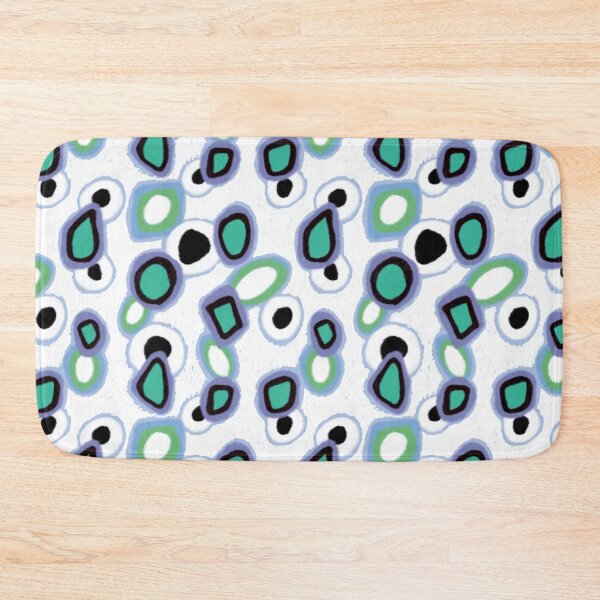 Item preview, Retro Pebbles & Polka Dots Abstract Geometric Mid-Century Design designed and sold by phatlizzardart.