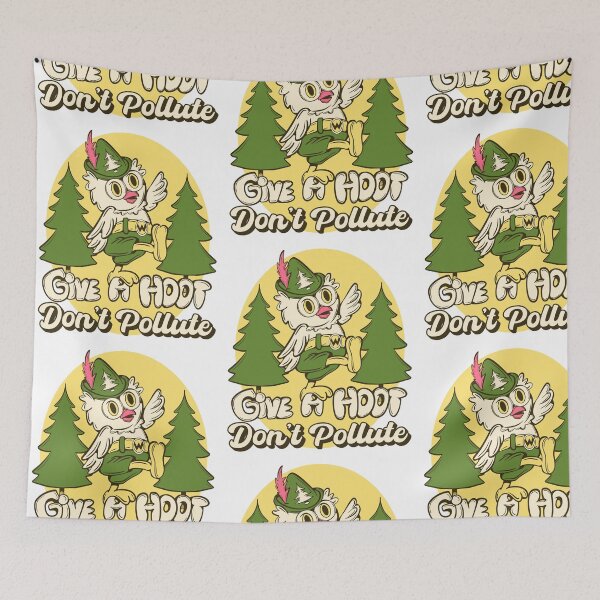 Item preview, give a hoot. dont pollute designed and sold by crestfallenmermaid.