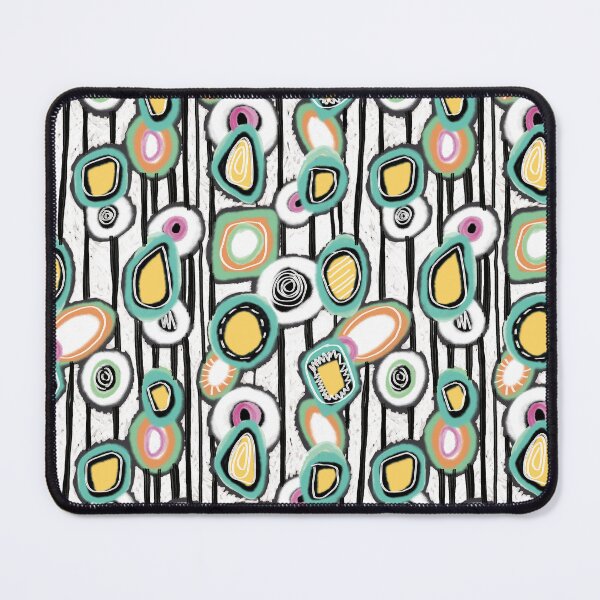 Item preview, Retro Pebbles & Polka Dots Abstract Geometric Mid-Century Design designed and sold by phatlizzardart.