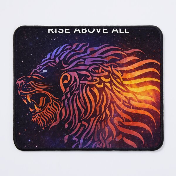 Item preview, Rise Above All Lion Galaxy Motivation Art designed and sold by AbstractAuraArt.