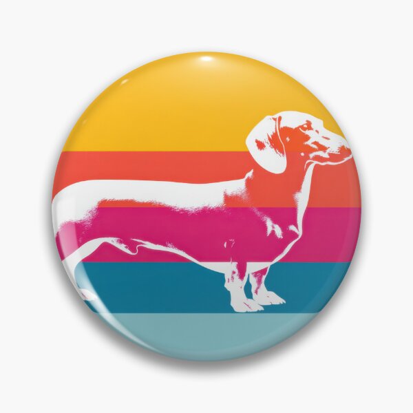 Item preview, Dachshund by colorful stripes designed and sold by anytka.
