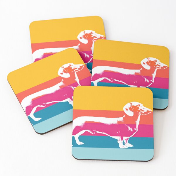 Item preview, Dachshund by colorful stripes designed and sold by anytka.