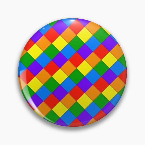 Item preview, Rainbow Pride Checkered Pattern designed and sold by AStitchOfWisdom.