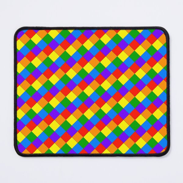 Item preview, Rainbow Pride Checkered Pattern designed and sold by AStitchOfWisdom.