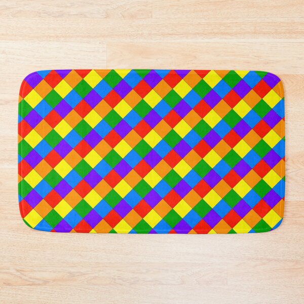 Item preview, Rainbow Pride Checkered Pattern designed and sold by AStitchOfWisdom.