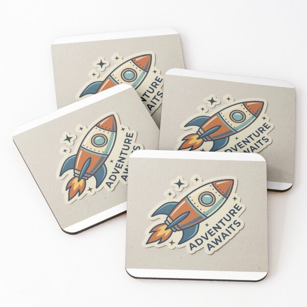 Item preview, Adventure Awaits - Retro Space Rocket Ship Vintage Explorer designed and sold by R & K Fashions.