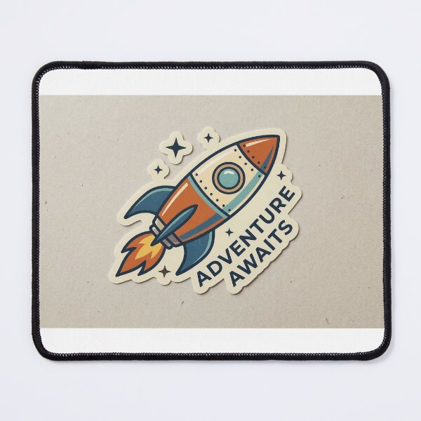 Item preview, Adventure Awaits - Retro Space Rocket Ship Vintage Explorer designed and sold by R & K Fashions.