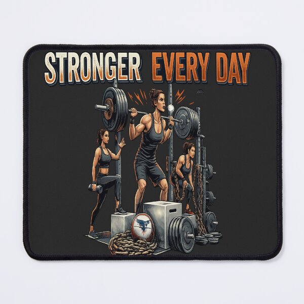 Item preview, Stronger Every Day – Gym Motivation Design designed and sold by StorySeller85.