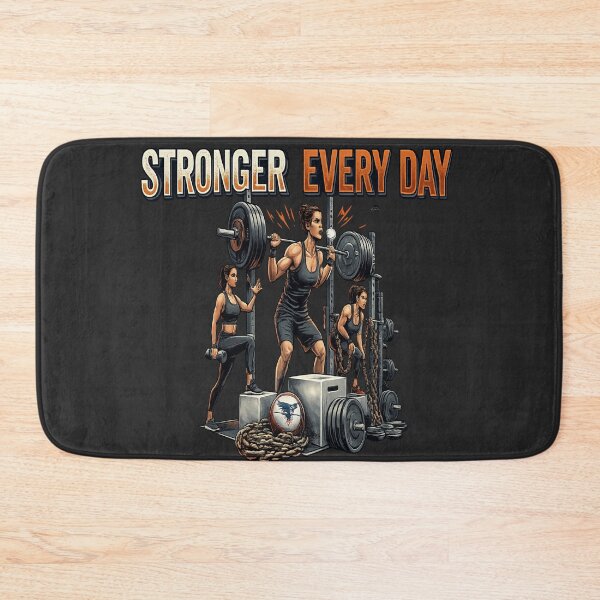 Item preview, Stronger Every Day – Gym Motivation Design designed and sold by StorySeller85.