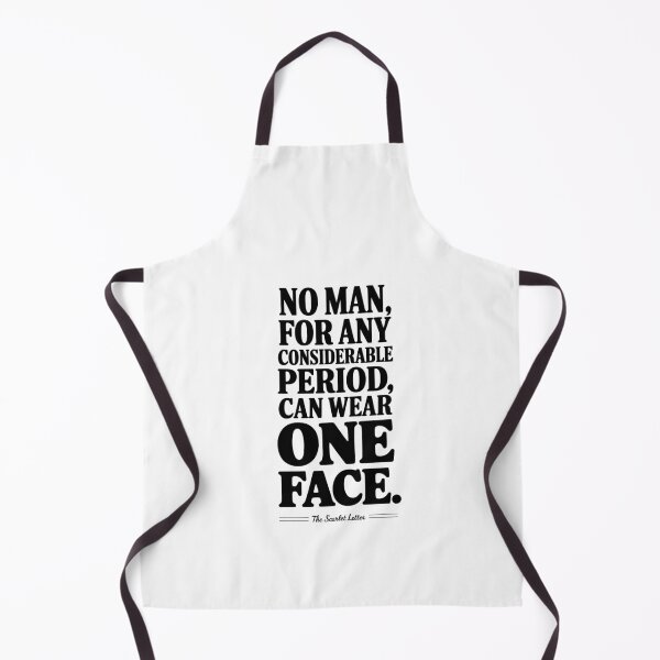 Item preview, Scarlet Letter "Wear One Face" Hawthorne Shirt designed and sold by Enea Kelo.