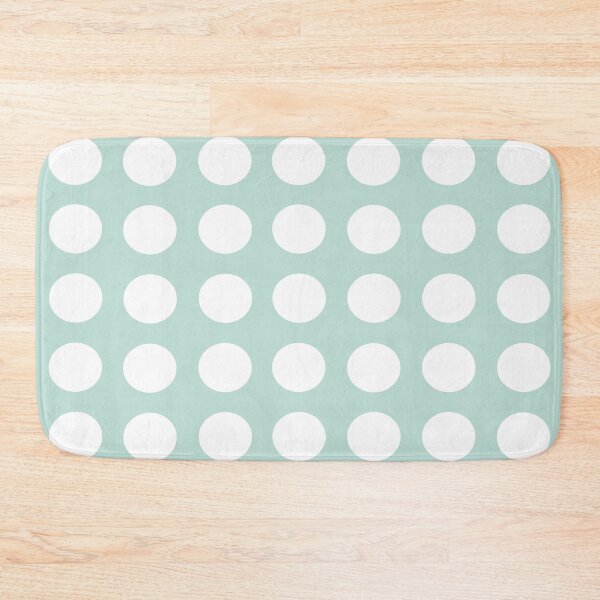 Item preview, WHITE and MINT GREEN Symmetrical POLKA DOTS  designed and sold by RachelMacht.