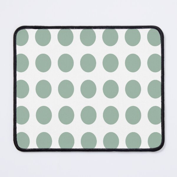 Item preview, MUTED GREEN and WHITE Symmetrical POLKA DOTS designed and sold by RachelMacht.