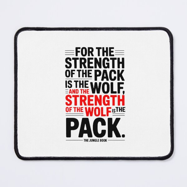 Item preview, Jungle Book "Strength of the Pack" Kipling Shirt designed and sold by Enea Kelo.