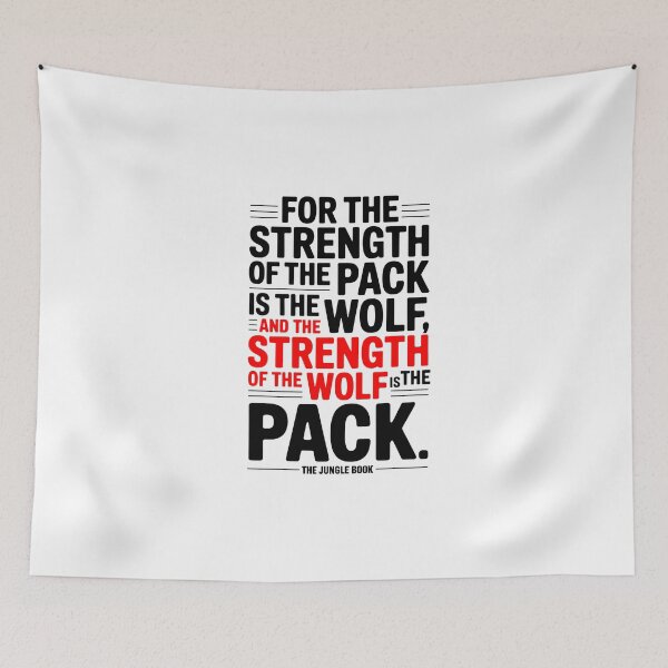 Item preview,  Jungle Book "Strength of the Pack" Kipling Shirt designed and sold by Enea Kelo.