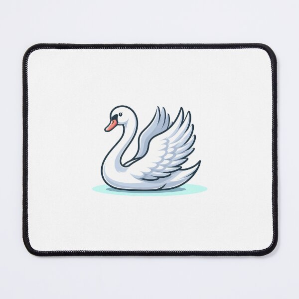 Item preview, Elegant white swan gracefully spreading its wings against a minimalistic background. designed and sold by cave-canvas.