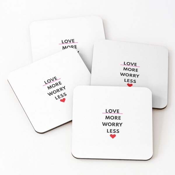 Item preview, Love More Worry Less Romantic Design designed and sold by MarshaMuse.