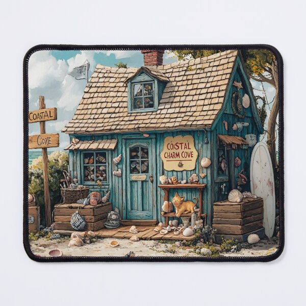 Item preview, Coastal Charm Cove Seashell Cottage designed and sold by NancyzKreations.