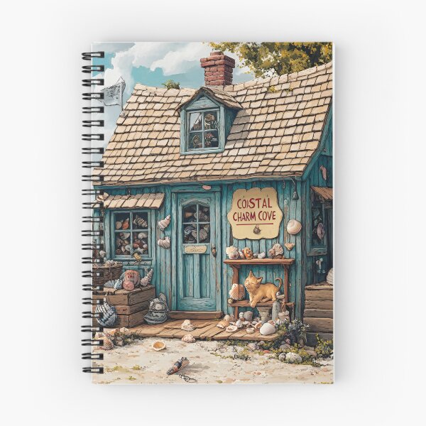 Item preview, Coastal Charm Cove Seashell Cottage designed and sold by NancyzKreations.
