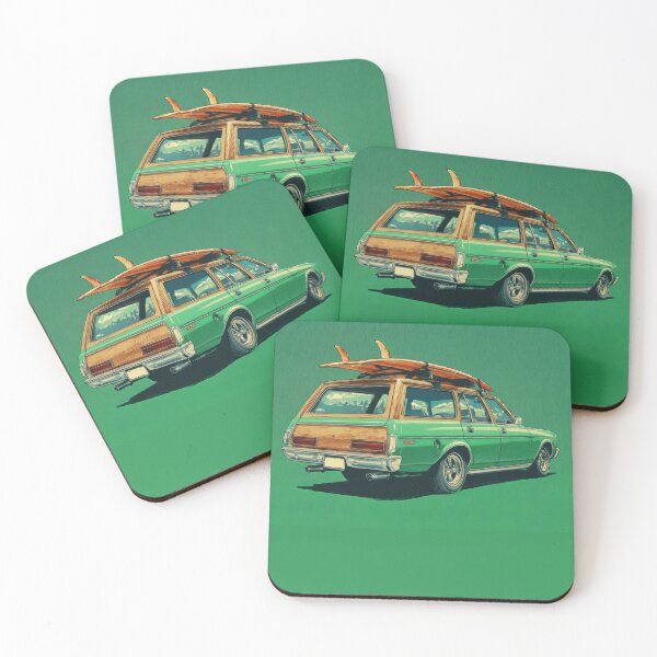 Item preview, Classic car with surfboards on top designed and sold by anytka.