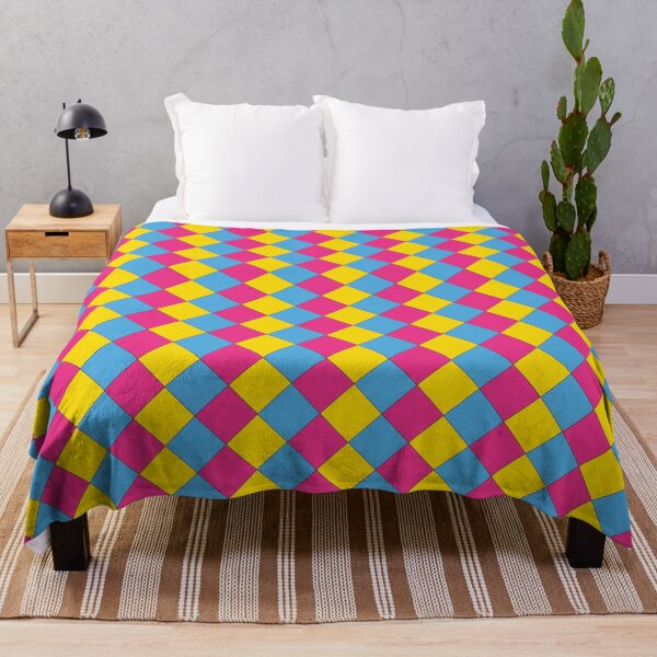 Item preview, Pansexual Pride Checkered Pattern designed and sold by AStitchOfWisdom.