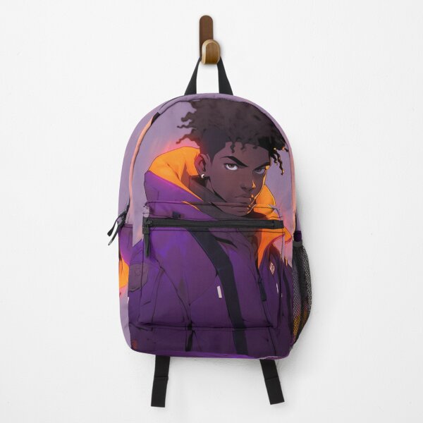 Item preview, Cyberpunk Anime Boy – Futuristic Streetwear Anime Design designed and sold by madkiitten.