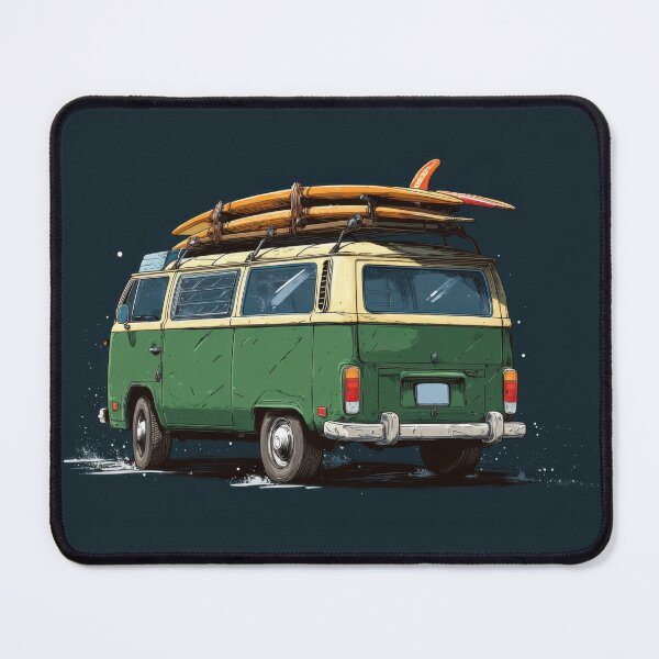 Item preview, Surf van parked by the beach designed and sold by anytka.