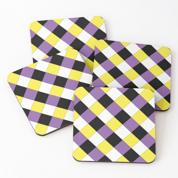 Item preview, Non-binary Pride Checkered Pattern designed and sold by AStitchOfWisdom.