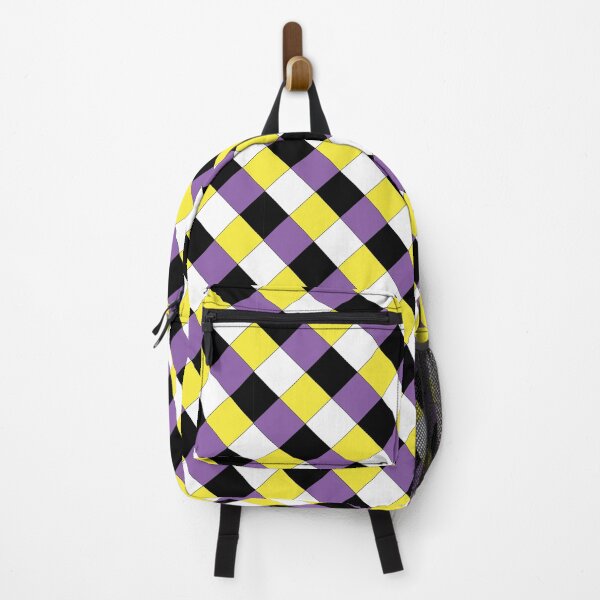 Item preview, Non-binary Pride Checkered Pattern designed and sold by AStitchOfWisdom.