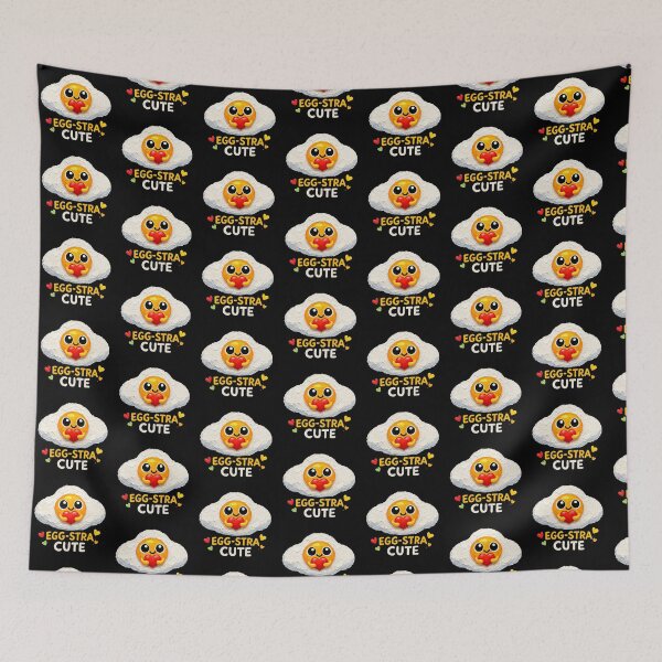 Item preview, Egg-Stra Cute Fried Egg Love designed and sold by Liv Solara.