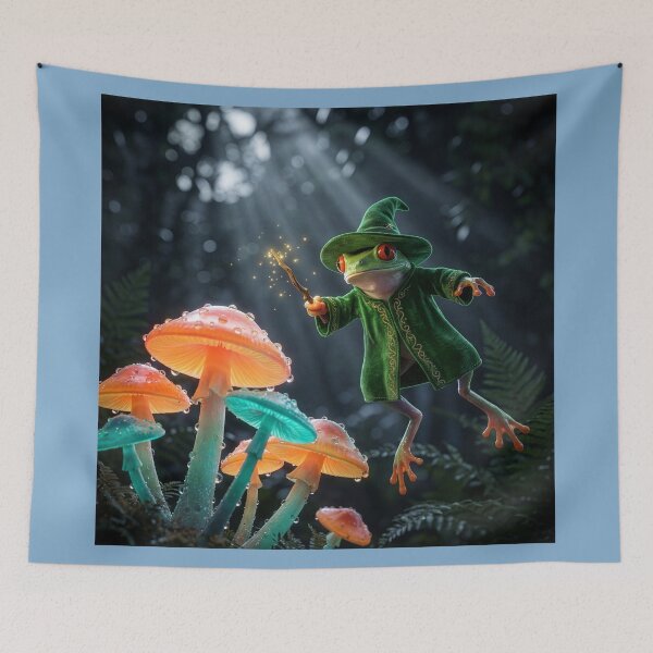 Item preview, Red-Eyed Tree Frog Wizard designed and sold by Tridentulus.