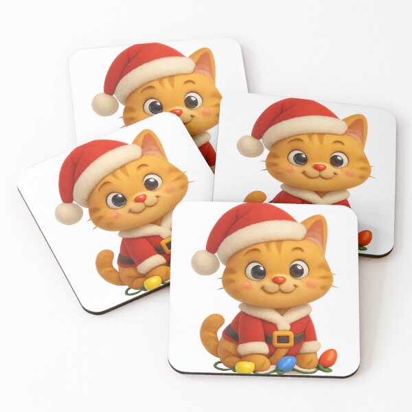 Item preview, Christmas Santa Claus Cat designed and sold by Sillytoe.