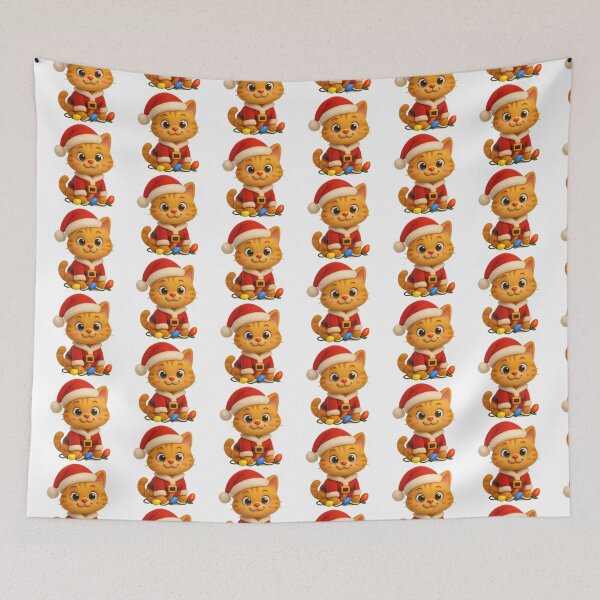 Item preview, Christmas Santa Claus Cat designed and sold by Sillytoe.