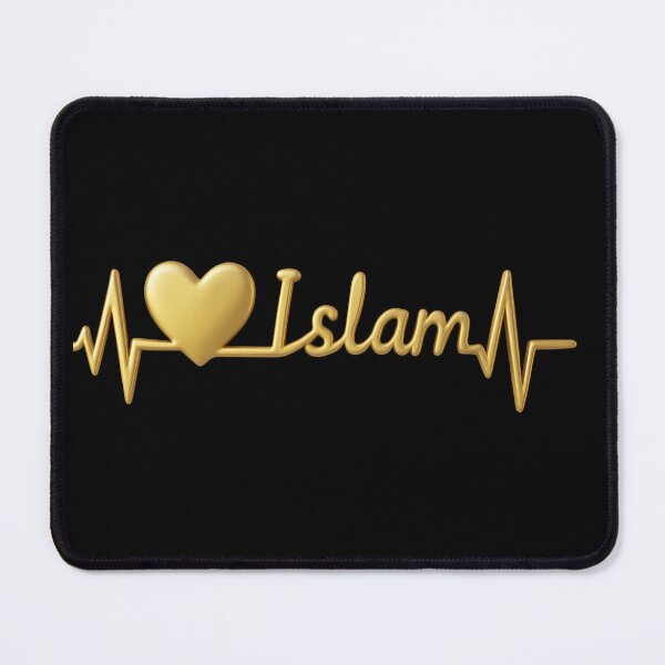 Item preview, Golden Islam Heartbeat – Elegant 3D Spiritual Pulse Collection designed and sold by D-Islamic.