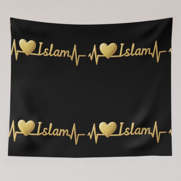 Item preview, Golden Islam Heartbeat – Elegant 3D Spiritual Pulse Collection designed and sold by D-Islamic.