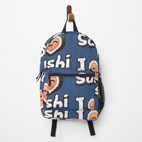 Item preview, Kawaii "I Love Sushi" Heart Graphic: Cute Salmon Maki Illustration designed and sold by sanorastyle.