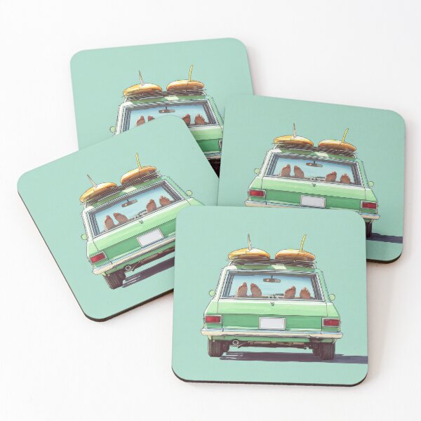 Item preview, Road trip in a green car designed and sold by anytka.