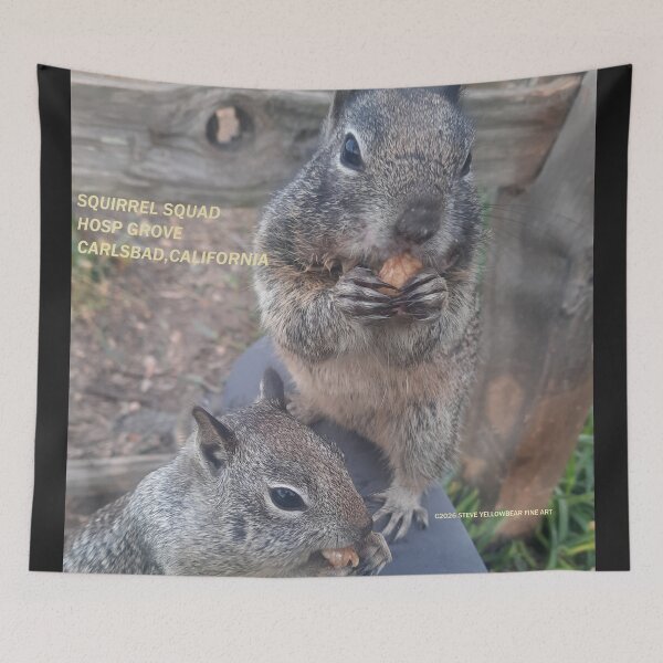 Item preview, C2026 STEVE YELLOWBEAR FINE ART  HOSP GROVE SQUIRREL SQUAD,  designed and sold by SteveYellowbear.