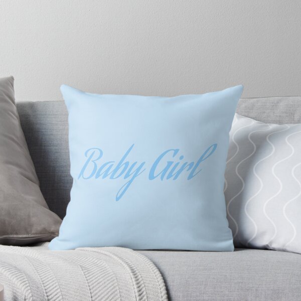 Item preview, Baby Girl Script Font Design Blue Text designed and sold by Rock Bottom Press.