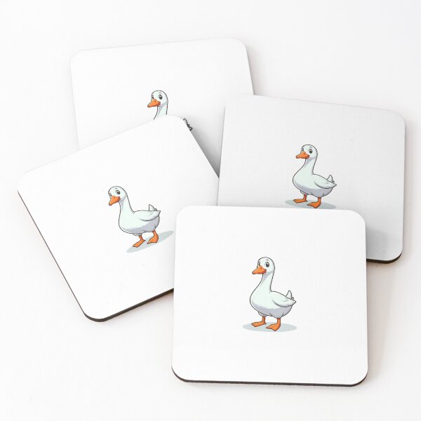 Item preview, Cute cartoon duck with a cheerful expression and vibrant orange beak and feet. designed and sold by cave-canvas.