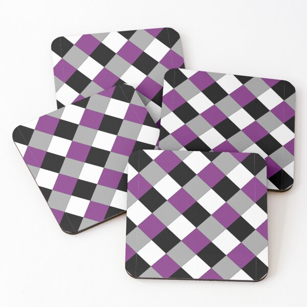 Item preview, Asexual/Demisexual Pride Checkered Pattern designed and sold by AStitchOfWisdom.