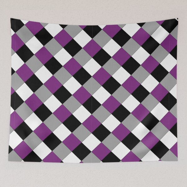 Item preview, Asexual/Demisexual Pride Checkered Pattern designed and sold by AStitchOfWisdom.