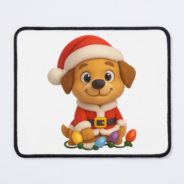 Item preview, Christmas Santa Claus Dog designed and sold by Sillytoe.