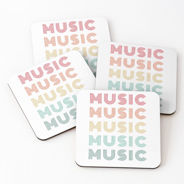 Item preview, Music Music Music – Retro Vinyl Typography designed and sold by ice-apparel.