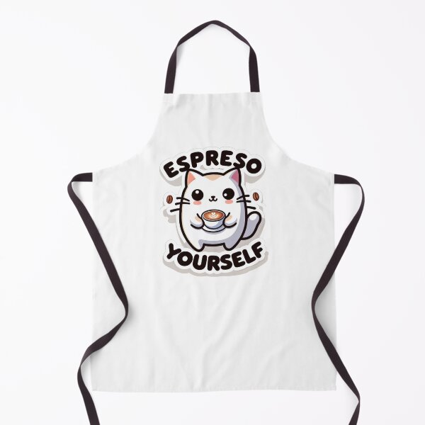 Item preview, Espreso Yourself Cat Coffee Lover Pun designed and sold by StickChic.