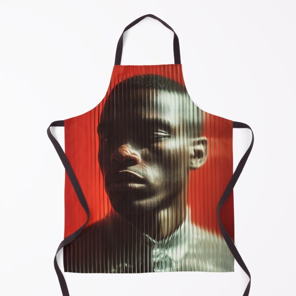 Item preview, Black male portrait with red background designed and sold by Artixshopy98.