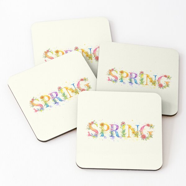 Item preview, Watercolor Spring Floral Lettering Design - Colorful Seasonal Art, Mother's Day Gift, Gift for Mom designed and sold by PixelQ.